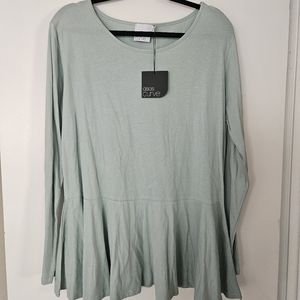 ASOS size 18 bluish green top.